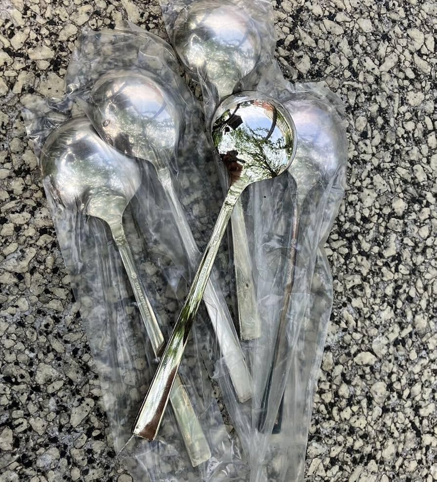 EBMシェルプールテーブルフォーク／洋白(ニッケルシルバー)新品12本まとめて Amazon.co.jp: ニッケルシルバープレート ステンレス スープ